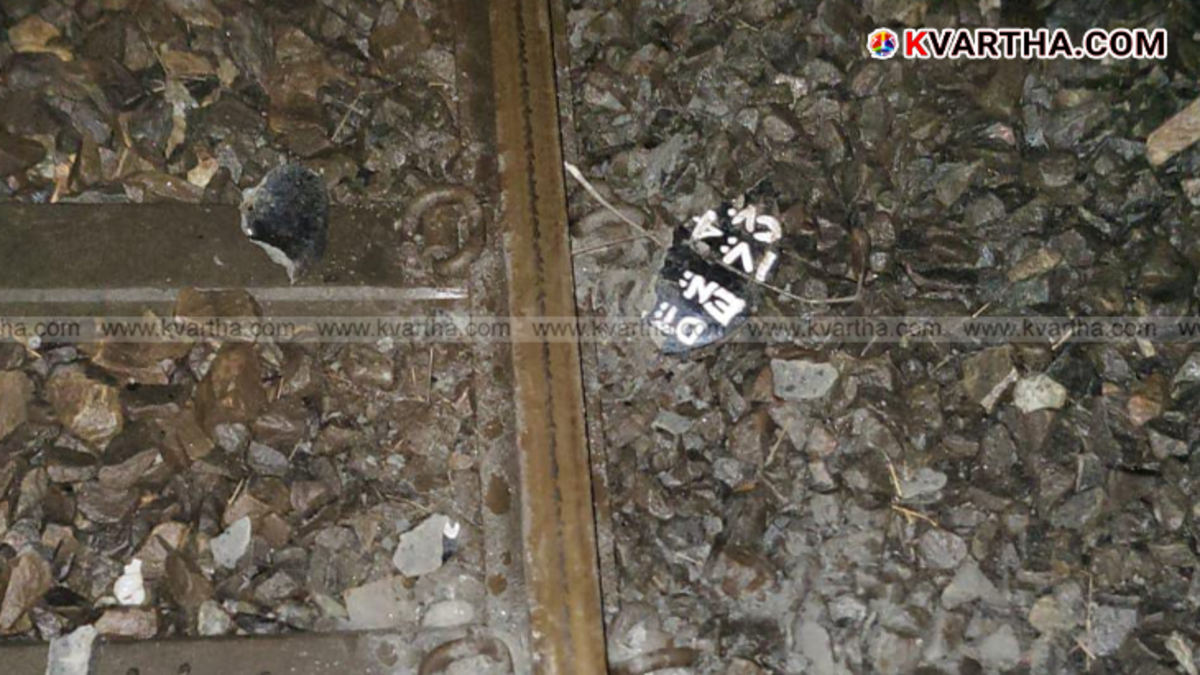 Stones found on railway track in Kannur