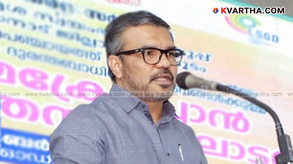 Excise Minister M B Rajesh speaking to media in Kannur