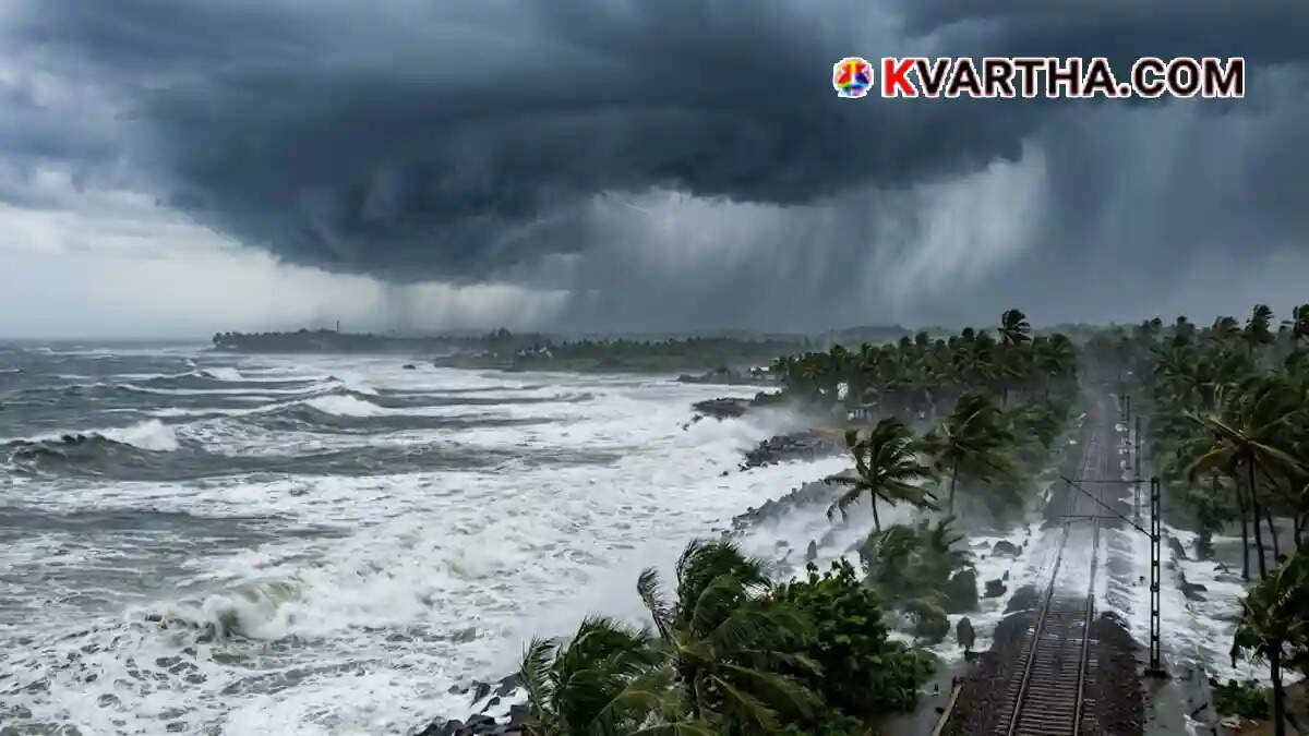  Representational image of Cyclone Arnab approaching the coast