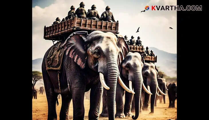Elephants used in ancient warfare, historical war tactics
