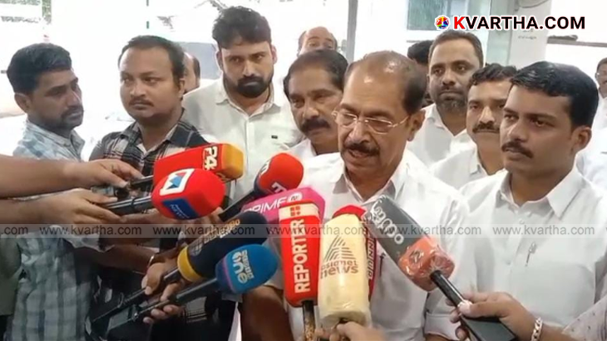 KPCC President Sunny Joseph speaking at a press conference.
