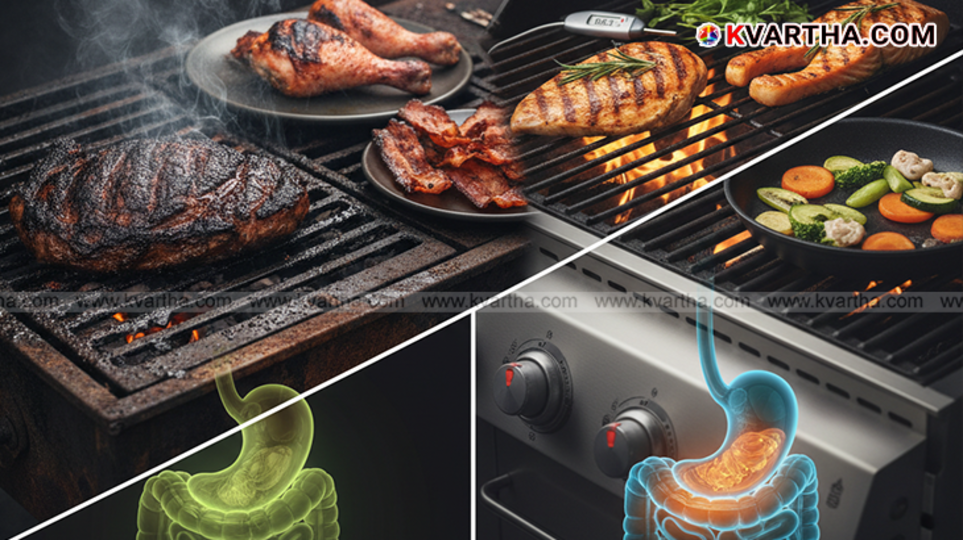 Representational image of meat being cooked, showing various methods.