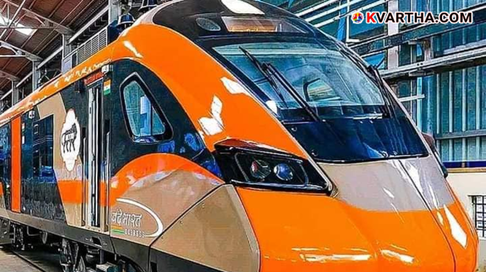 Vande Bharat Sleeper train model on tracks