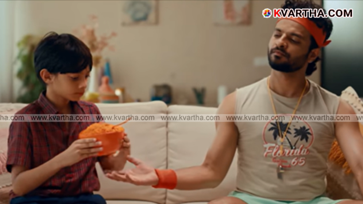 Actor Neeraj Madhav in a rap song video for Yippee Noodles.