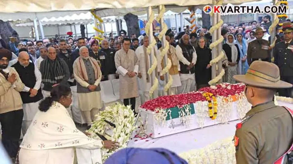 Dr. Manmohan Singh Bid Farewell to the Nation with Full Honors; Cremation with Official Ceremonies