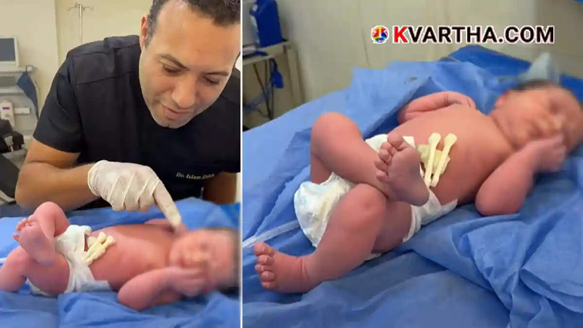  Image of a newborn baby in Egypt resting calmly like a king