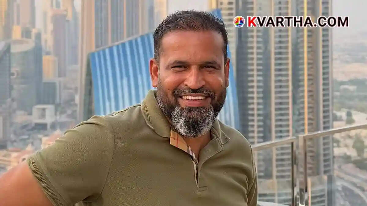 Image of former cricketer Yusuf Pathan and the controversial land deal in Vadodara