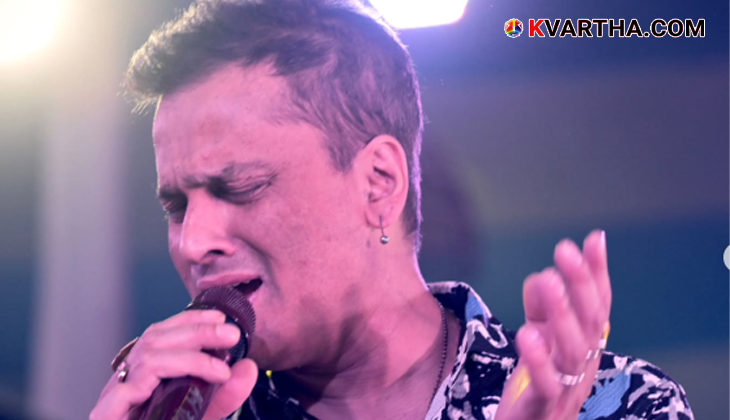 Close up shot of singer Zubeen Garg.