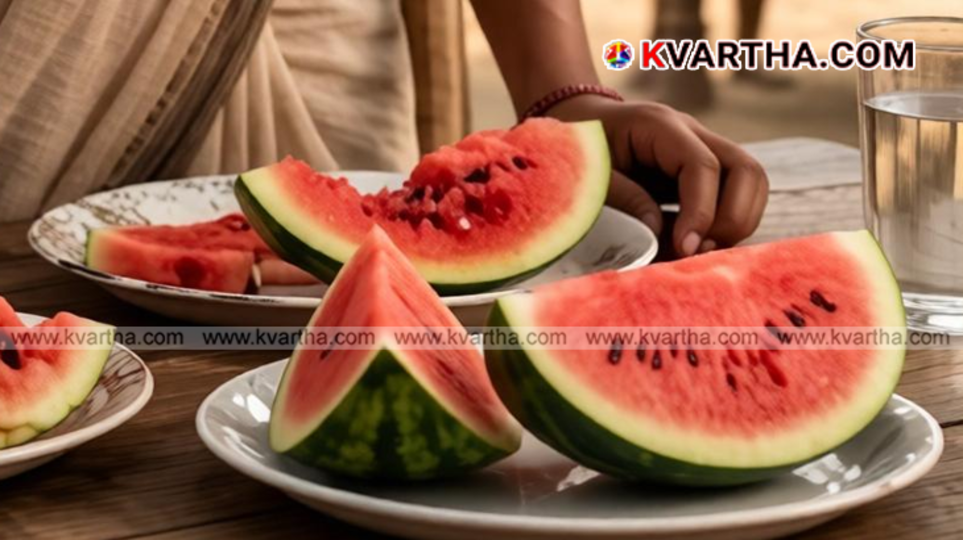 Conceptual image showing sliced watermelon representing food safety and poisoning alerts.