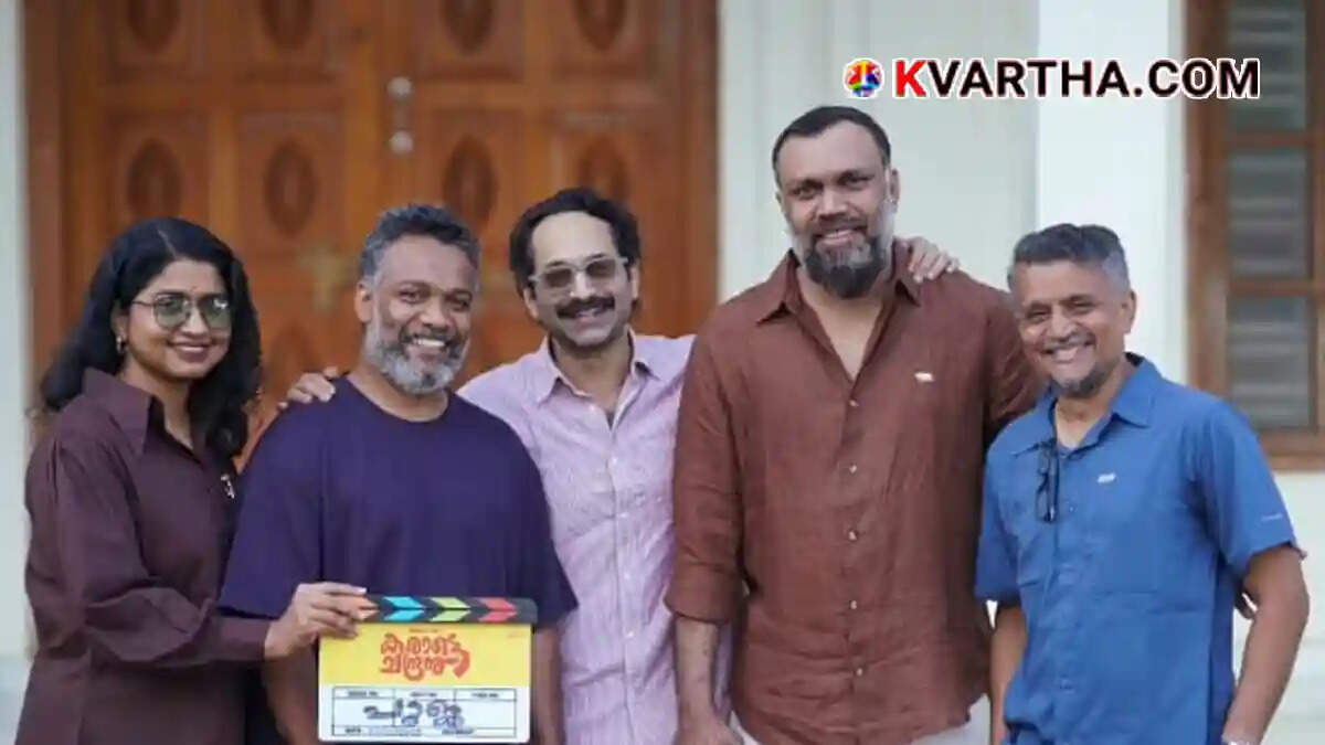 Pooja for the Fahadh Faasil film 'Karate Chandran'