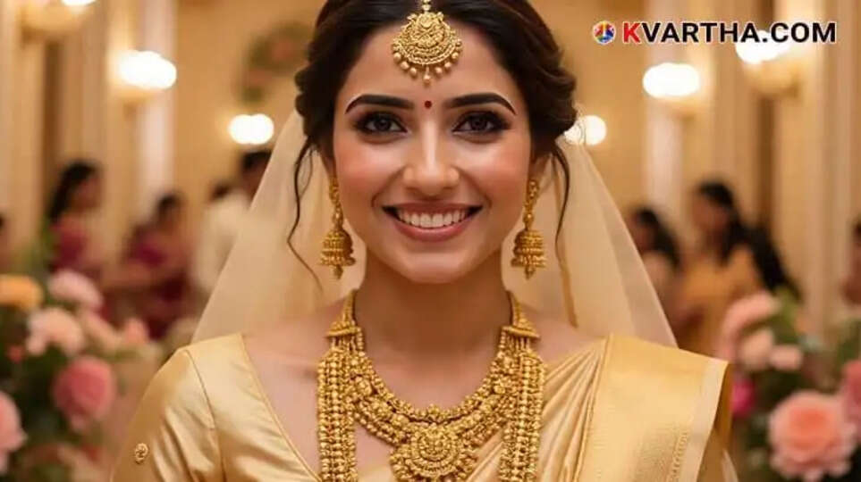 Bride Representing Kerala Gold Price March 30 