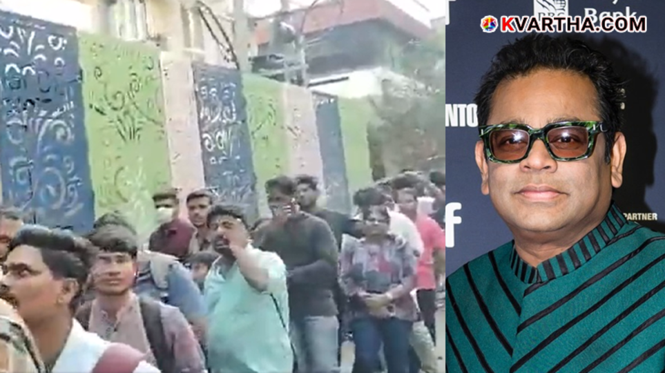 AR Rahman celebrating birthday with fans in Chennai