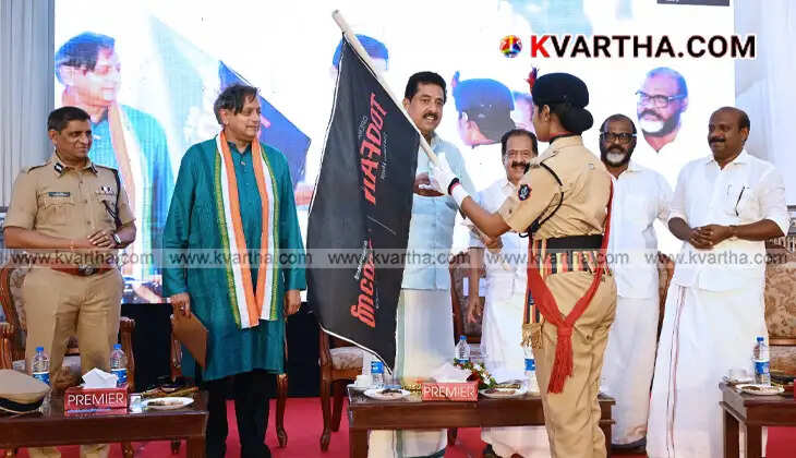Kerala Chief Minister V D Satheesan inaugurating the 'Operation Toofan' anti-drug initiative at a school function.