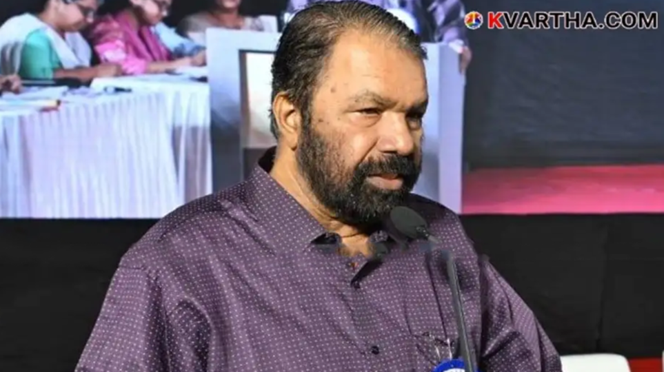 A symbolic scene of Minister V Sivankutty paying his last respects to those who died in the Valparai accident at Ambalaparmbu School.&nbsp;