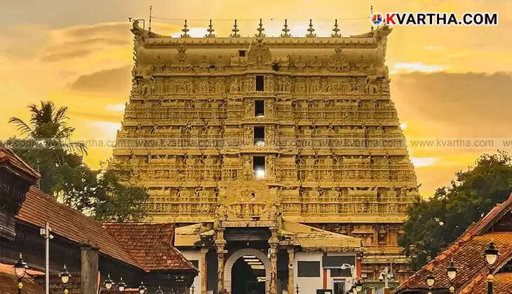 Exterior view of Sree Padmanabhaswamy Temple, Thiruvananthapuram.