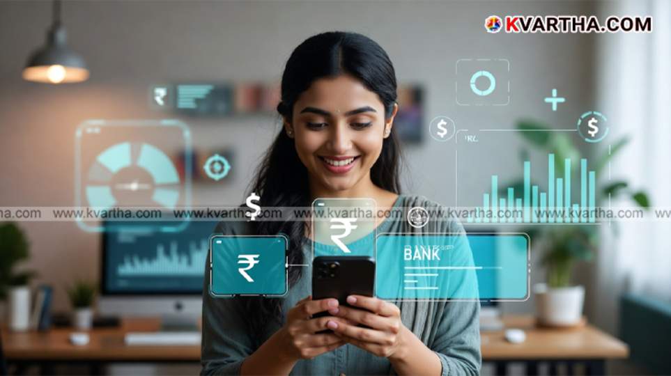  Happy person checking phone with EPFO logo indicating credited amount.