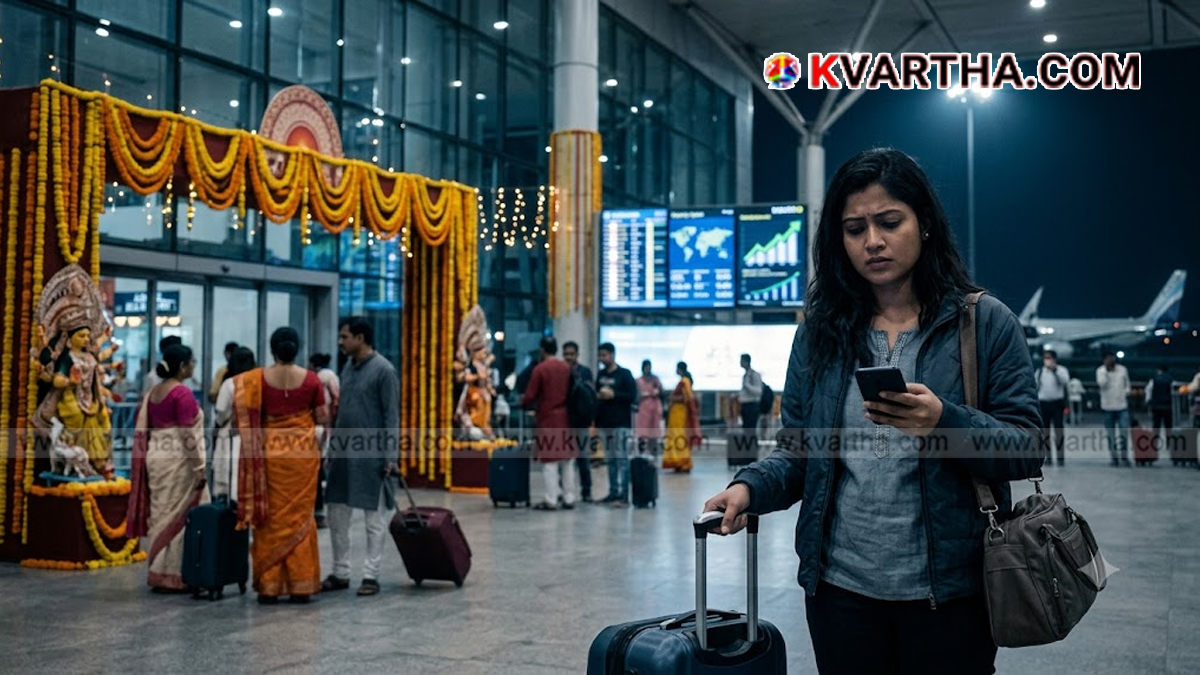 Representational image reflecting festival airfares and passenger rush at Kolkata airport during Durga Puja