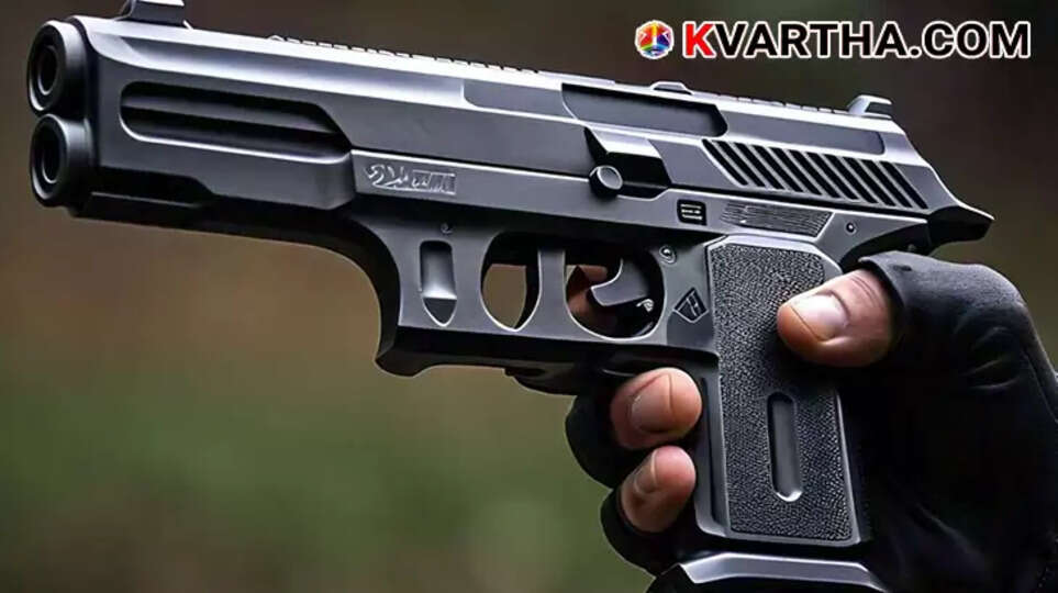  A man being arrested for shooting