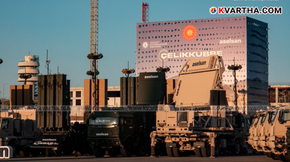 Turkey's President Erdogan at the launch of 'Steel Dome' air defense system.