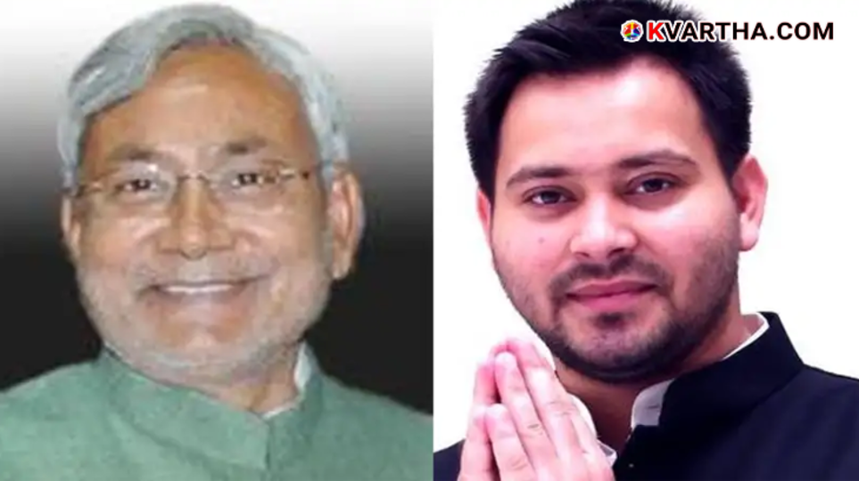 Nitish Kumar and Tejashwi Yadav faces