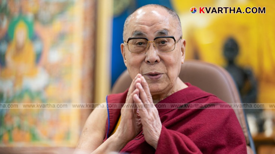 Portrait of the Dalai Lama.