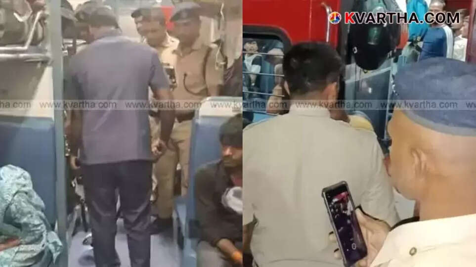 KK Express train halted at Wadi railway station for security check