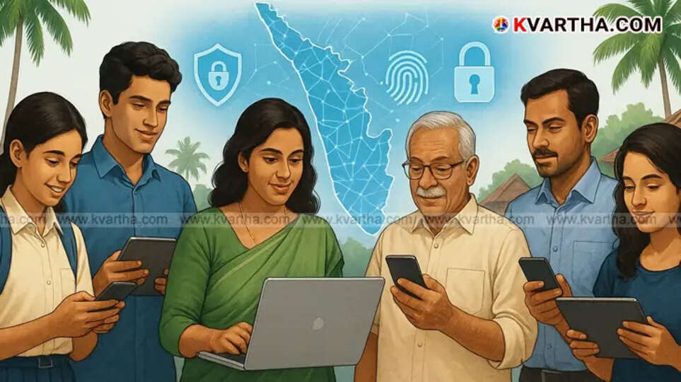 A photo showing people using digital technology.