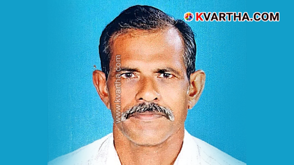 Portrait of Babu Cheriyan, a native of Kudiyanmala, who passed away in Kannur following an accident.