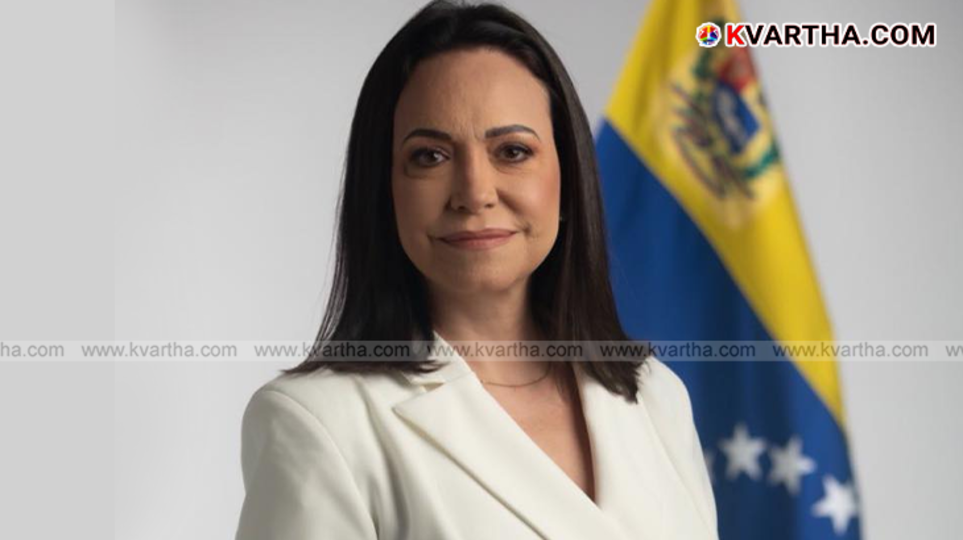 Maria Corina Machado speaking after winning Nobel Peace Prize