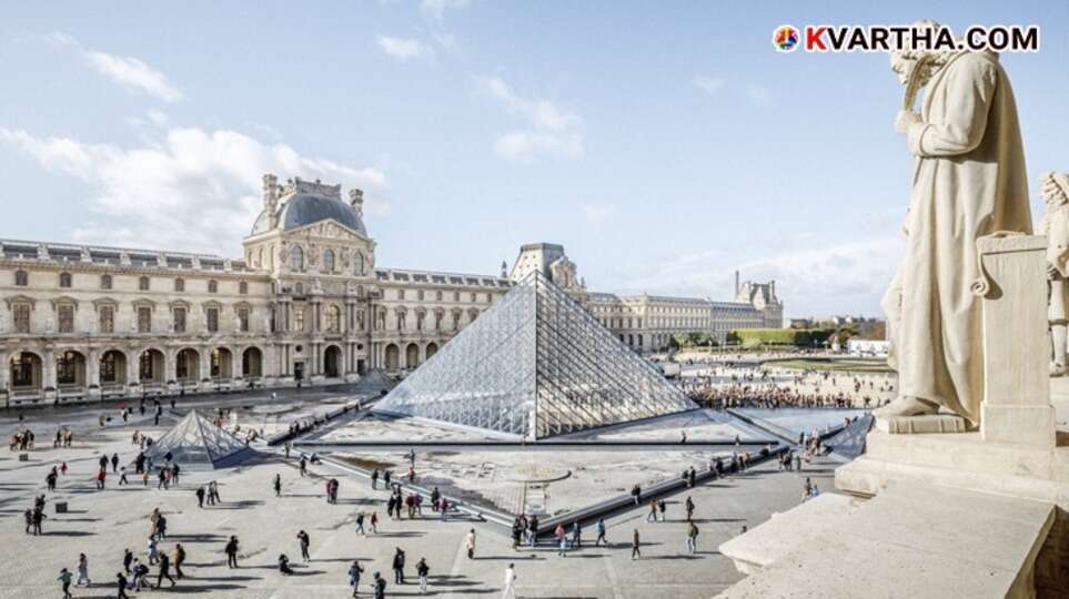 Louvre Museum Paris exterior pyramid