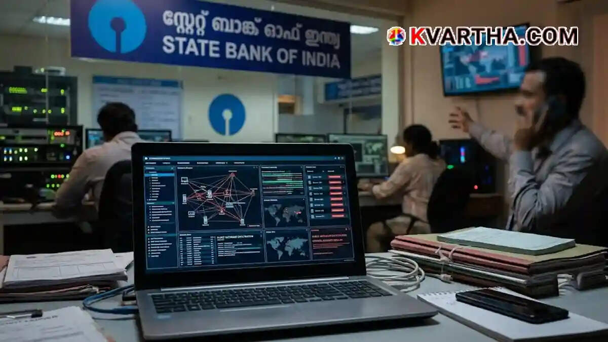 Representational image of SBI cyber attack and dark web data breach investigation