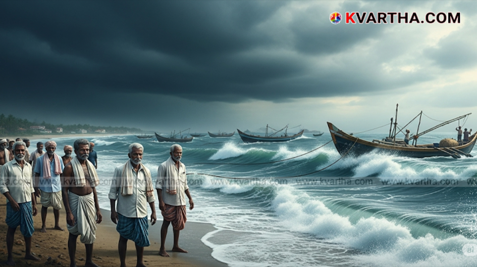 Rough sea conditions with waves