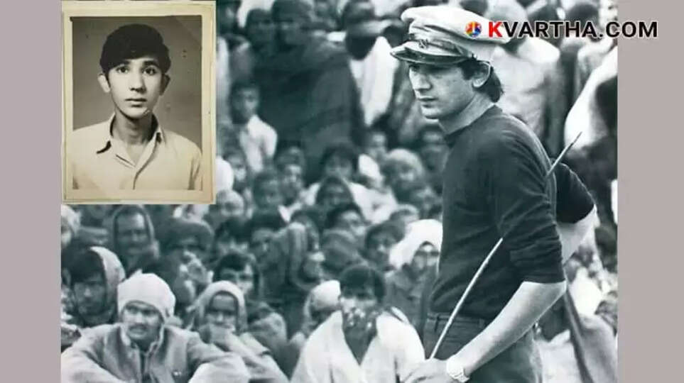 Safdar Hashmi performing a street play