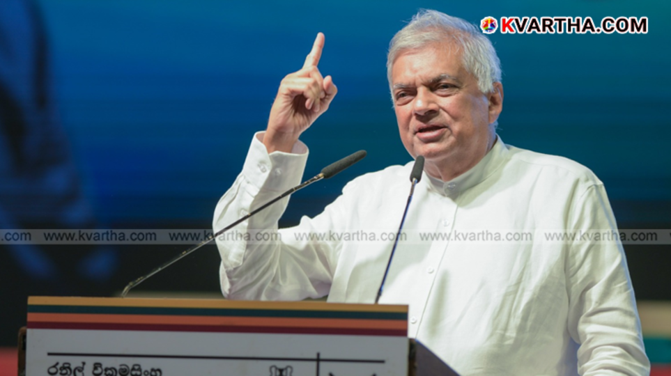 Former Sri Lankan President Ranil Wickremesinghe in a file photo.