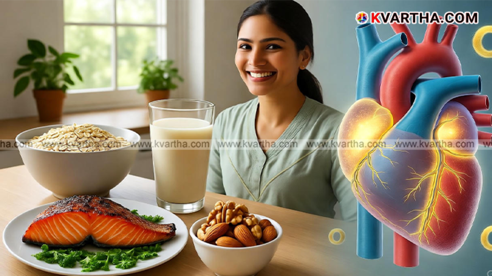 Image of oats, fatty fish, and nuts