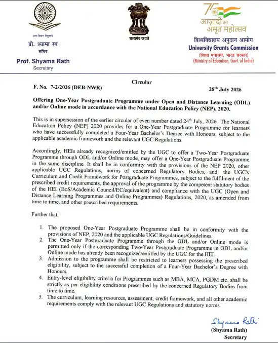 Representational image of UGC headquarters and new educational guidelines