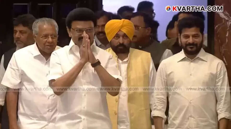  A meeting of opposition parties led by MK Stalin was held in Chennai to discuss the re-delimitation of Lok Sabha constituencies.