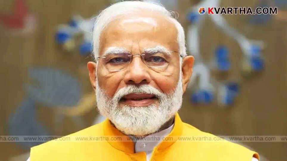 Prime Minister Narendra Modi addressing a public gathering in Bikaner, Rajasthan.