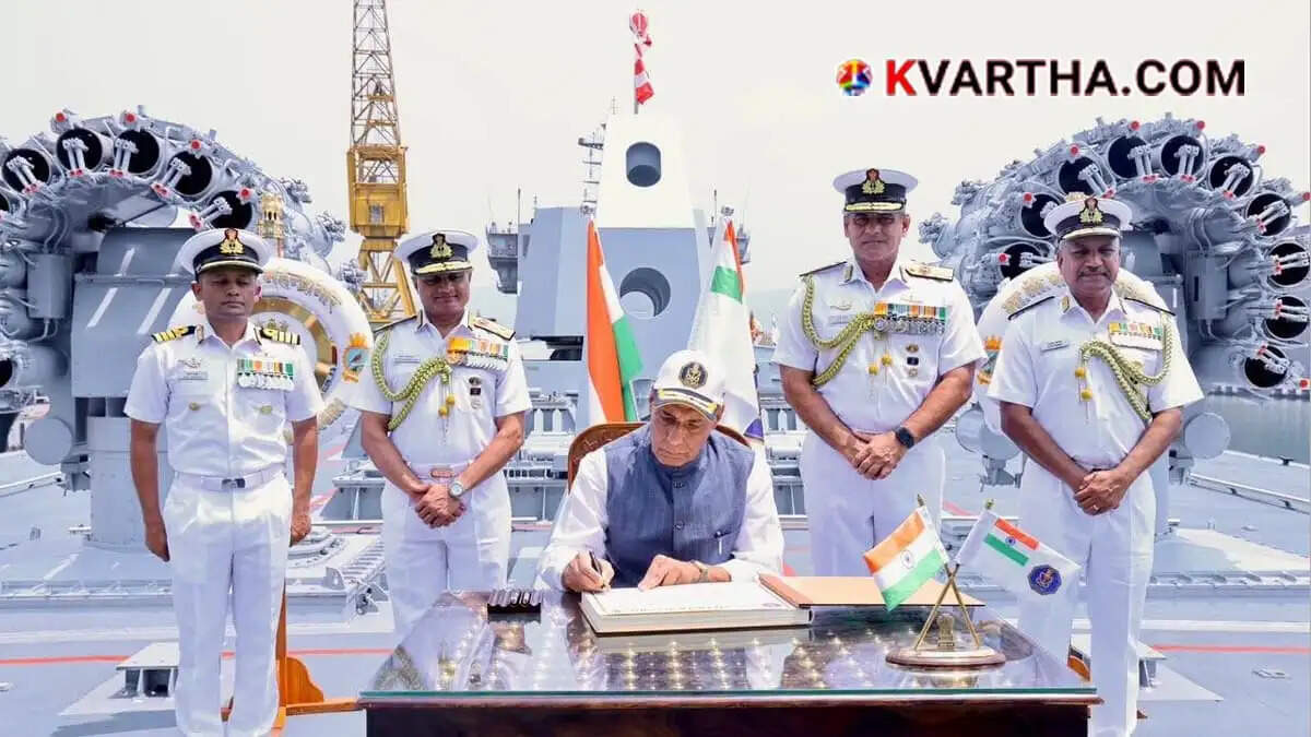 INS Mahendragiri: Defence Minister Rajnath Singh commissions India's 6th Project 17A stealth frigate in Visakhapatnam