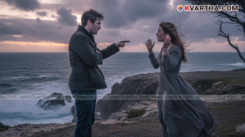 Couple arguing, symbolizing communication breakdown.