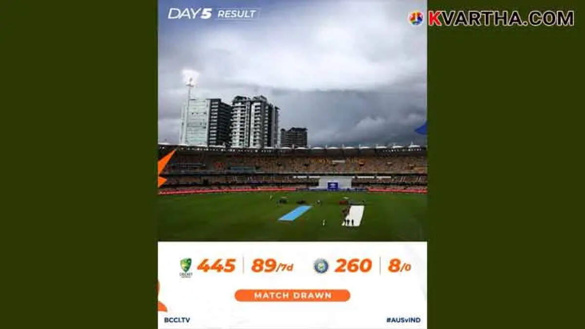 Brisbane Test: India-Australia Battle Ends in Draw Due to Rain Disruptions