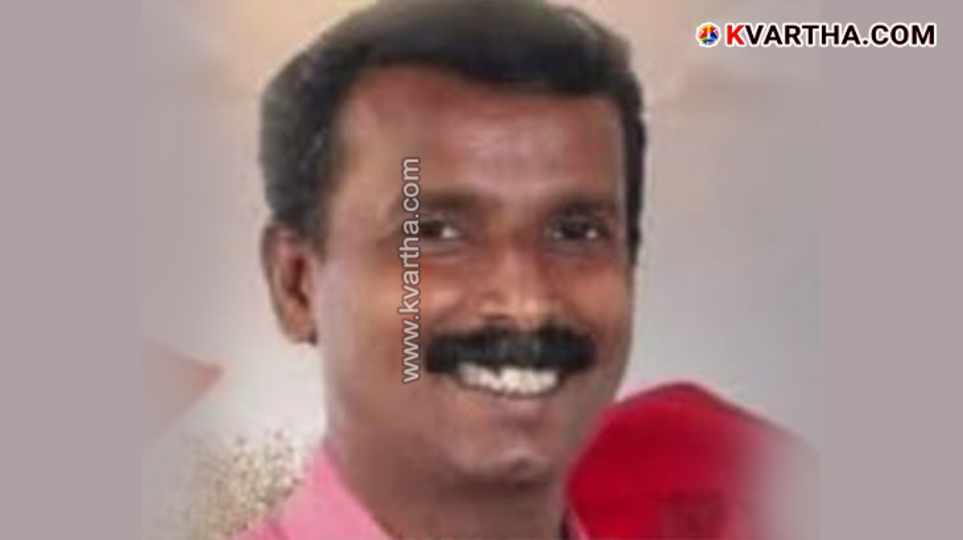 Photo of the arrested CPM councillor PP Rajesh