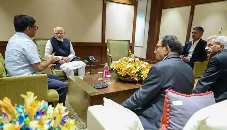 Prime Minister Modi holding an emergency meeting following the Pahalgam terror attack.