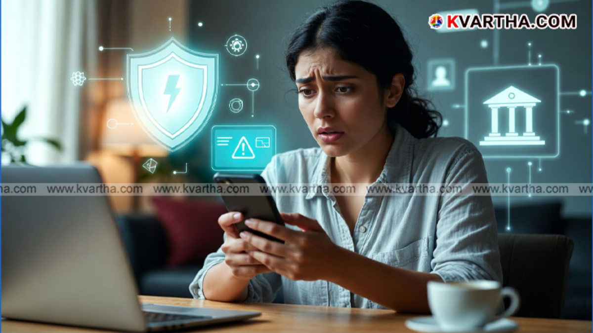 A symbolic image showing a digital lock on a smartphone to represent UPI safety and RBI compensation