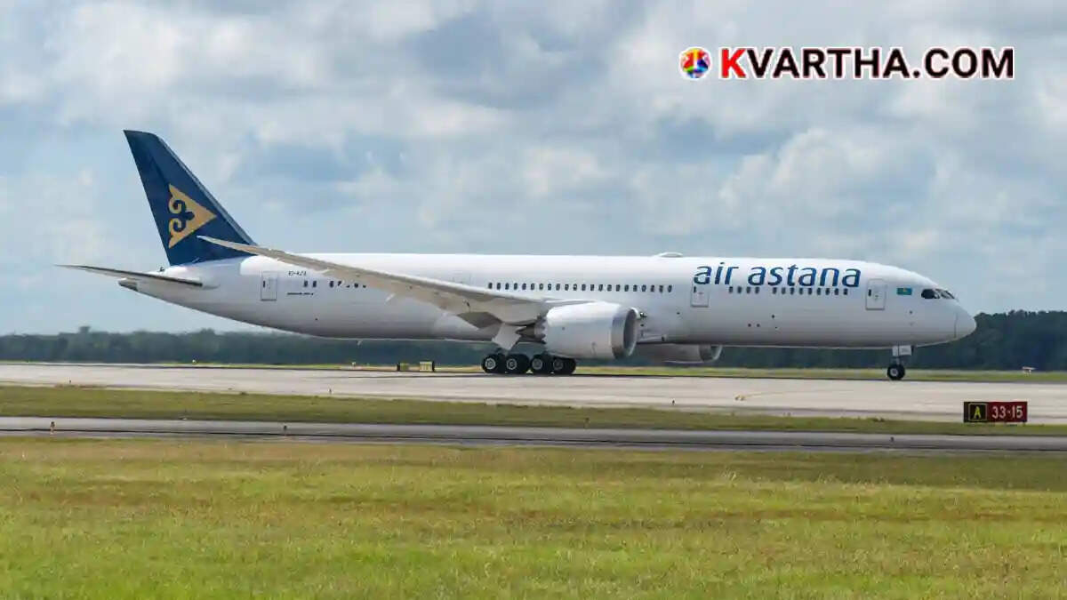 Image of Air Astana direct charter flight arriving at Salalah International Airport