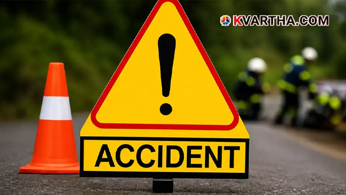 Representational image of a road accident and police investigation
