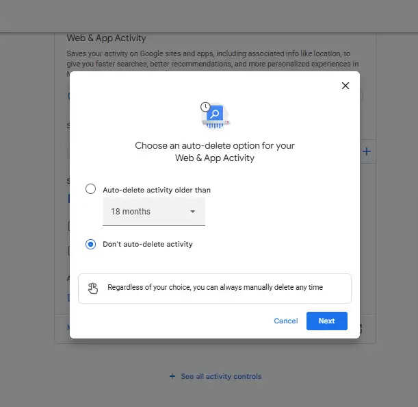 Image of a person deleting data on a laptop