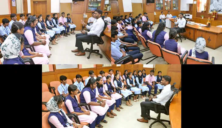 Student Interaction with District Collector