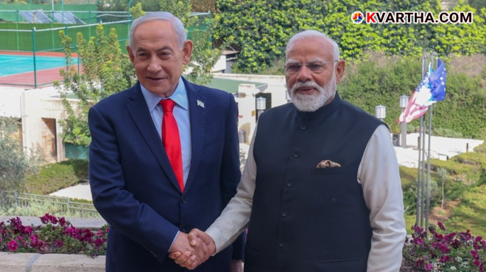 Prime Minister Narendra Modi speaking at the podium of the Israeli Knesset.