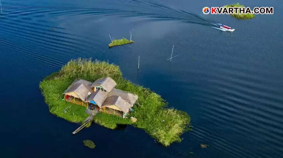 Floating islands in Keibul Lamjao National Park, Manipur.